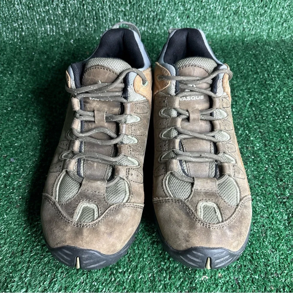 VASQUE Mantra 7317 Vibram Hiking Trail Shoes Womens Size 9 Leather Brown Outdoor